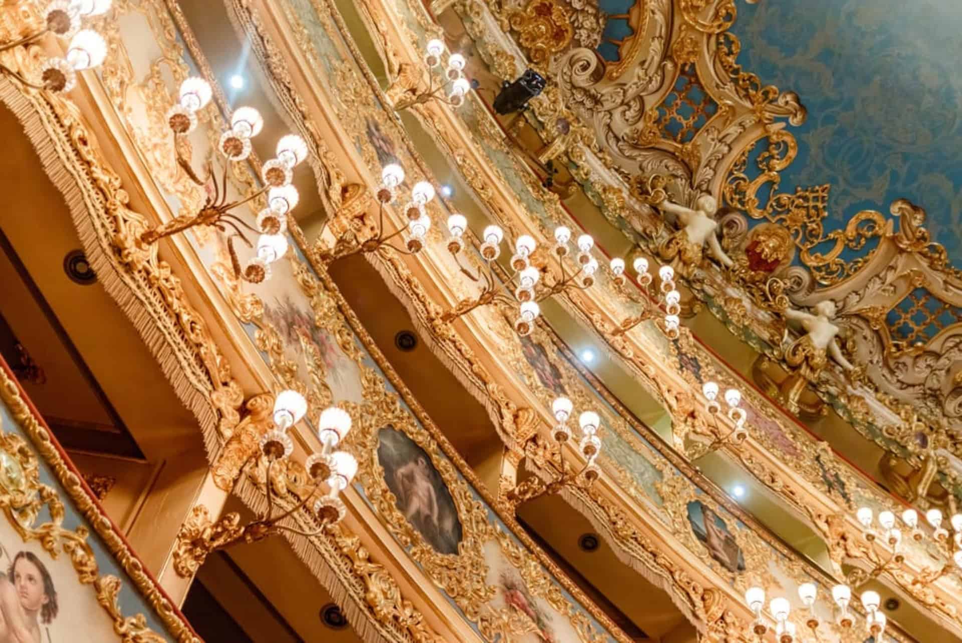 decorations et plafond de la fecine a venise