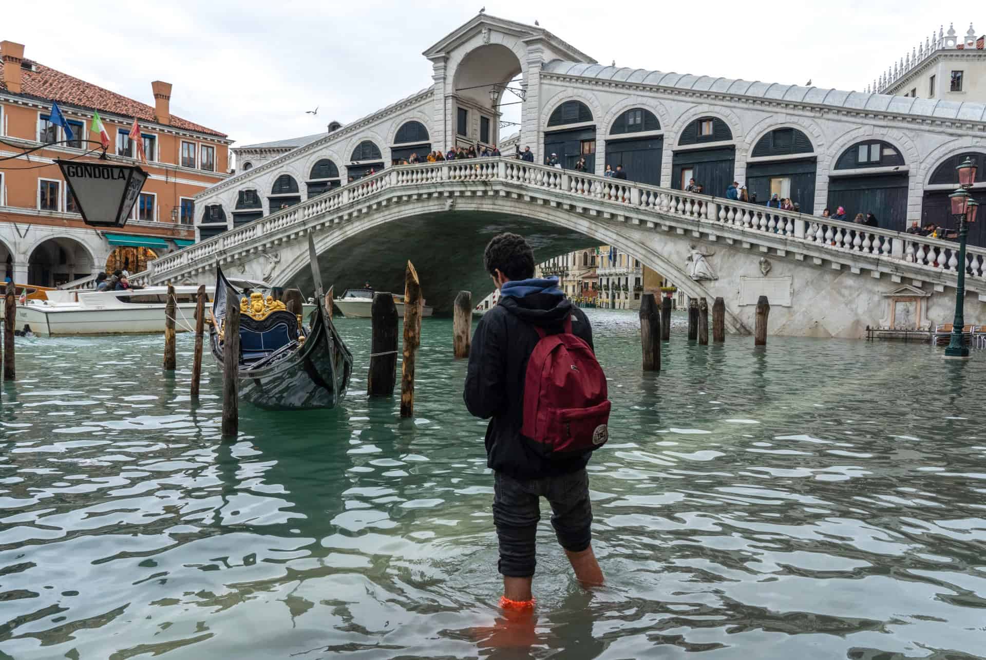 pont rialto acqua alta
