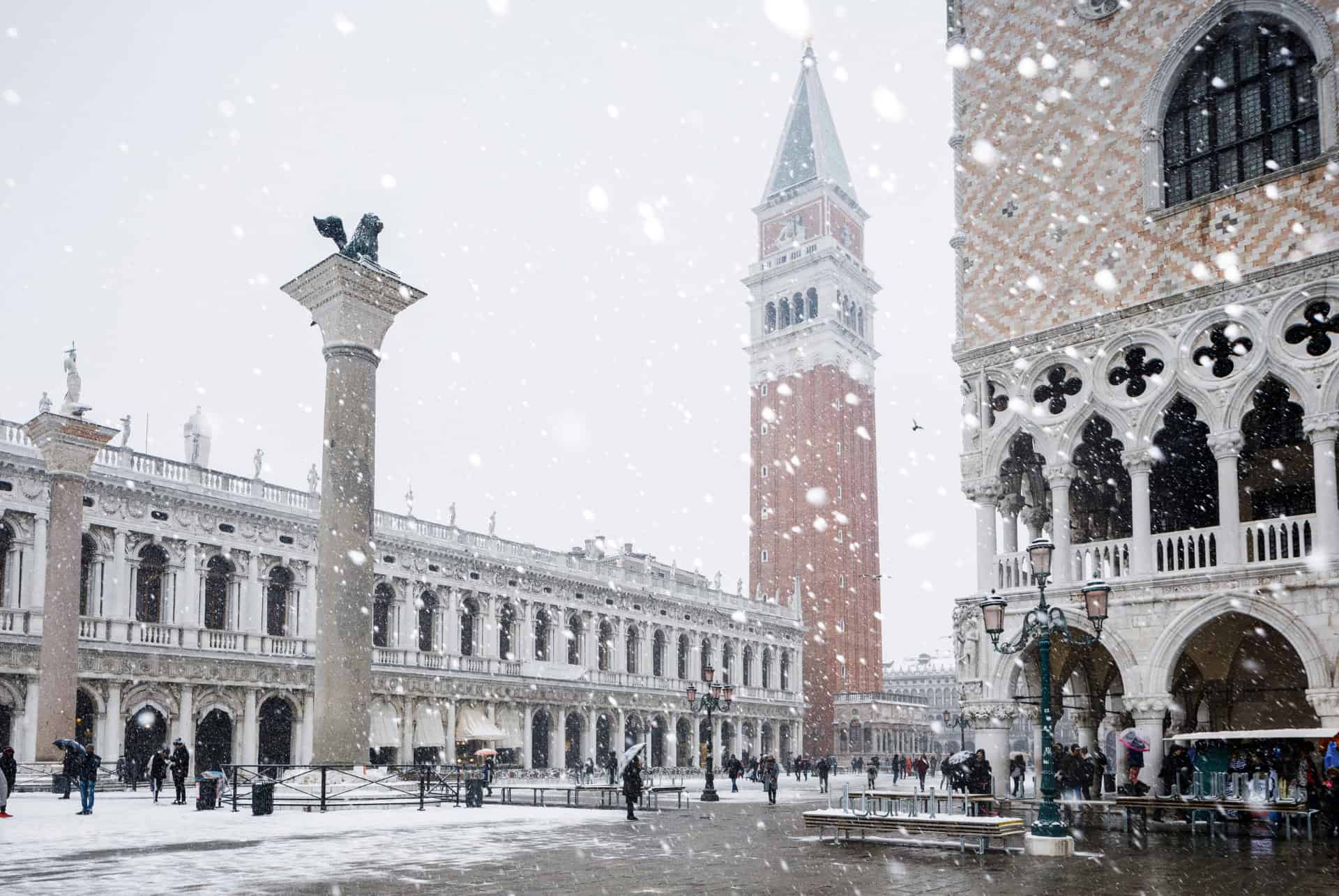 Venise sous la neige Venise sous la neige