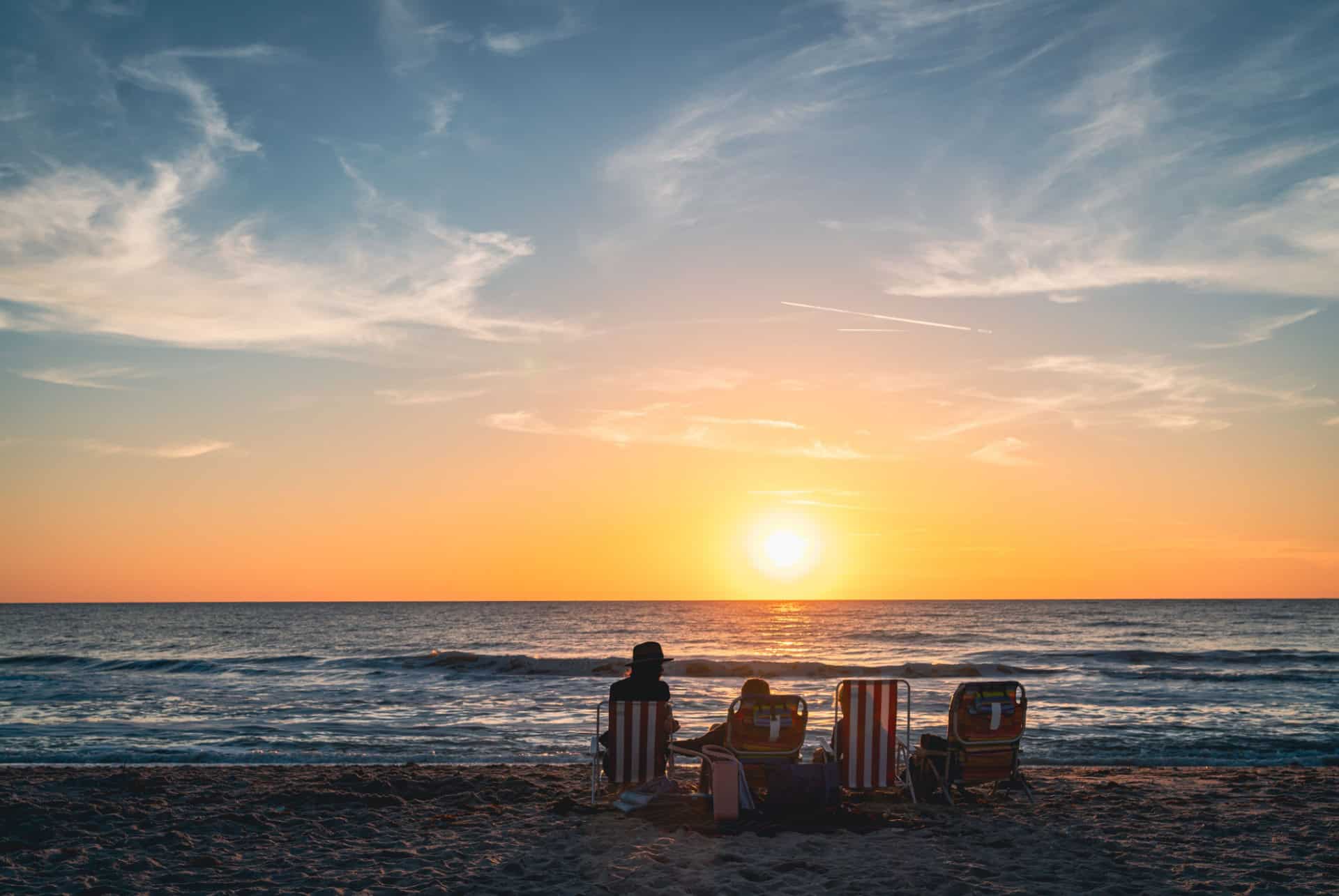 coucher de soleil plage venise