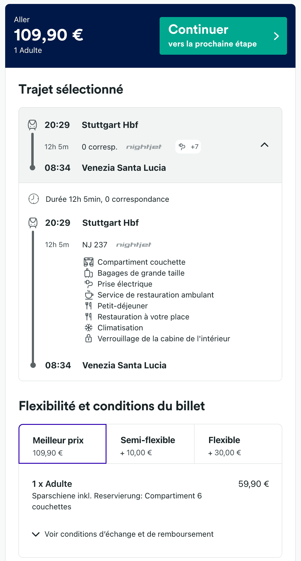 trainline stuttgart venise de nuit