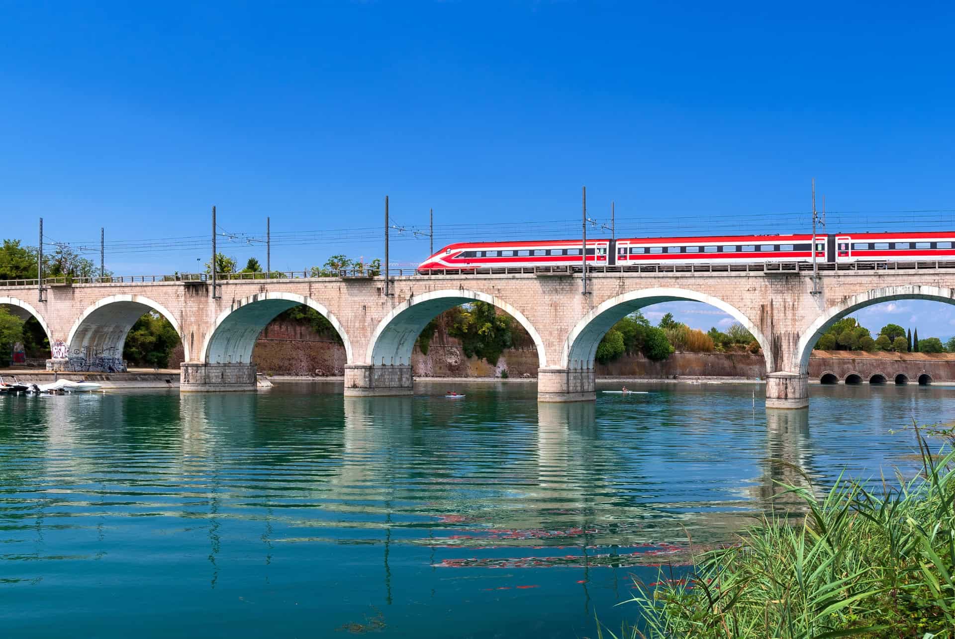 venise lac de garde en train